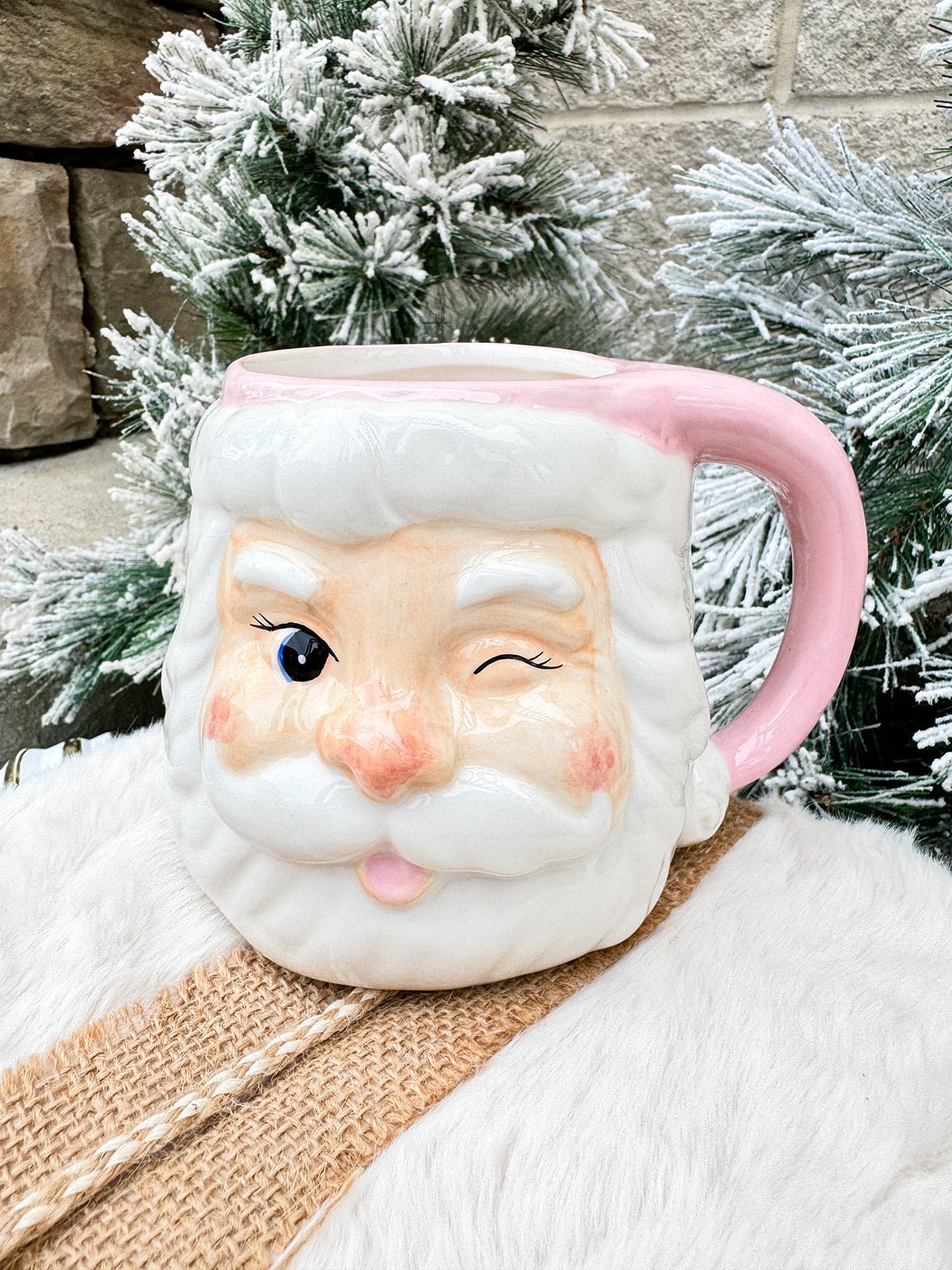 Sweet Grace Collection Candle - Pink Santa Mug - The Pink Pineapple 850