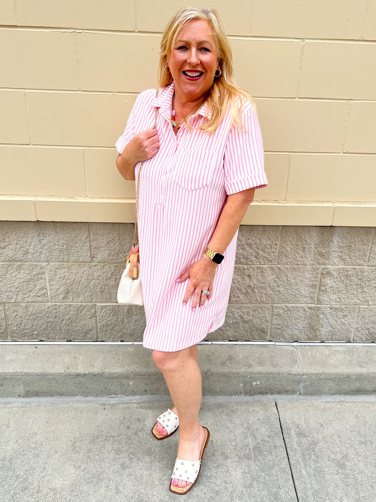 Sweet Harbor Mini Dress - The Pink Pineapple 850