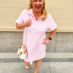 Sweet Harbor Mini Dress - The Pink Pineapple 850