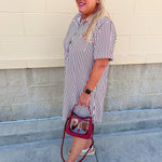 Sweet Harbor Mini Dress in Cabernet - The Pink Pineapple 850