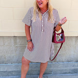 Sweet Harbor Mini Dress in Cabernet - The Pink Pineapple 850