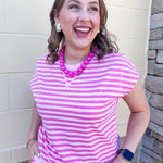 Sweet Retreat Striped Lounge Set - The Pink Pineapple 850