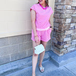 Sweet Retreat Striped Lounge Set - The Pink Pineapple 850