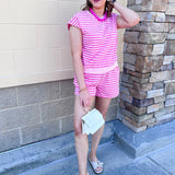 Sweet Retreat Striped Lounge Set - The Pink Pineapple 850