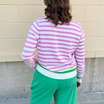 Sweet Stripe Button Down Sweater - The Pink Pineapple 850