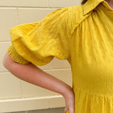 Sweet Terrain Cotton Collared Mini Dress - The Pink Pineapple 850