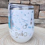 [Swig] Bride to Be Stemless Wine Cup 12oz - The Pink Pineapple 850