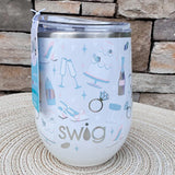 [Swig] Bride to Be Stemless Wine Cup 12oz - The Pink Pineapple 850