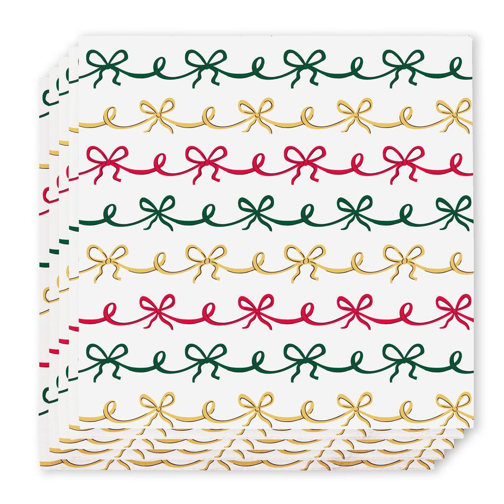 [Swig] Christmas Bows Cocktail Napkins - The Pink Pineapple 850