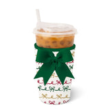 [Swig] Christmas Bows Iced Cup Coolie - The Pink Pineapple 850