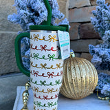 [Swig] Christmas Bows Mega Mug 30oz - The Pink Pineapple 850