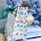 [Swig] Christmas Bows Reusable Gift Bag - The Pink Pineapple 850