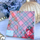 [Swig] Christmas Plaid Cocktail Napkins - The Pink Pineapple 850