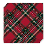 [Swig] Christmas Plaid Cocktail Napkins - The Pink Pineapple 850