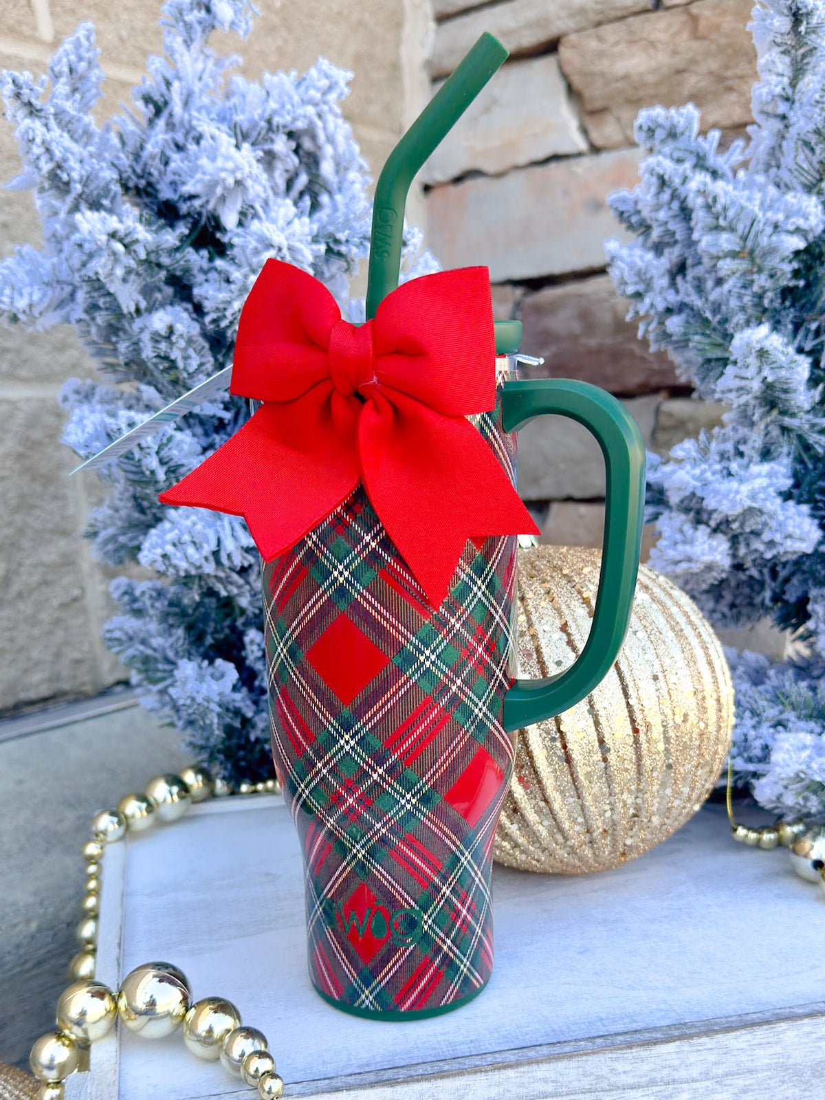 [Swig] Christmas Plaid Mega Mug 30oz - The Pink Pineapple 850