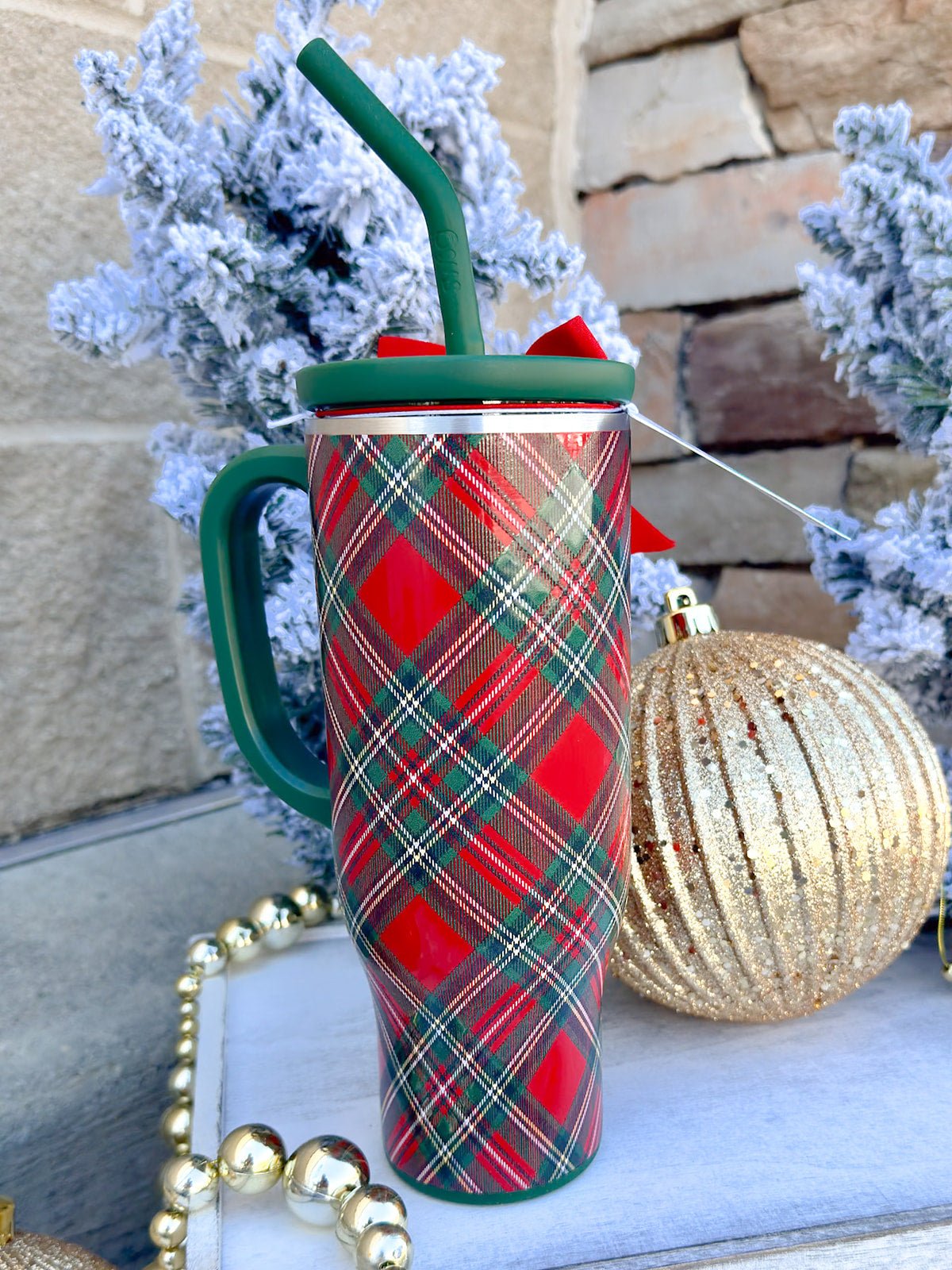 [Swig] Christmas Plaid Mega Mug 30oz - The Pink Pineapple 850