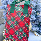 [Swig] Christmas Plaid Reusable Gift Bag - The Pink Pineapple 850