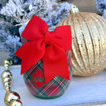 [Swig] Christmas Plaid Stemless Wine Cup 12oz - The Pink Pineapple 850