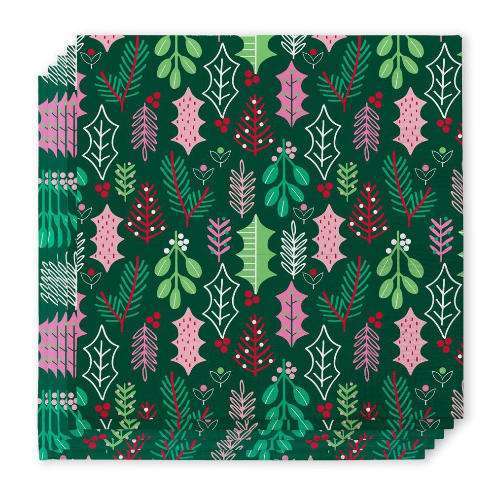 [Swig] Merry Mistletoe Cocktail Napkins - The Pink Pineapple 850