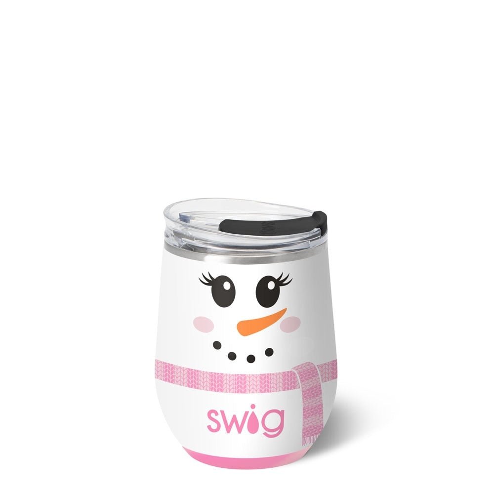 [Swig] Ms. Frost Stemless Wine Cup 12oz - The Pink Pineapple 850