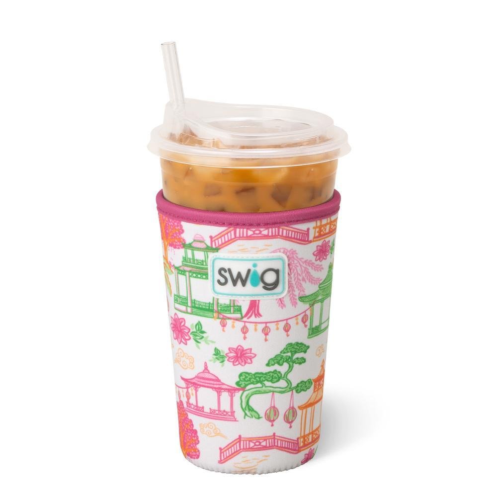 [Swig] Pagoda Paradise Medium Iced Cup Coolie - The Pink Pineapple 850