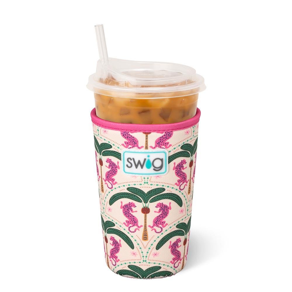 [Swig] Palm Royale Medium Iced Cup Coolie - The Pink Pineapple 850
