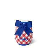 [Swig] Patriotic Picnic Stemless Wine Cup 12oz - The Pink Pineapple 850