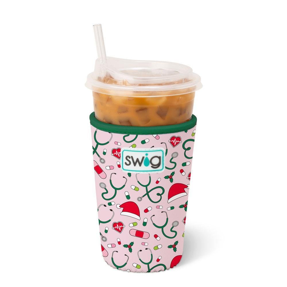[Swig] Santa's Scrubs Iced Cup Coolie - The Pink Pineapple 850