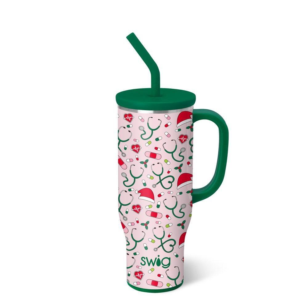 [Swig] Santa's Scrubs Mega Mug 30oz - The Pink Pineapple 850