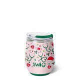 [Swig] Santa's Scrubs Stemless Wine Cup 12oz - The Pink Pineapple 850