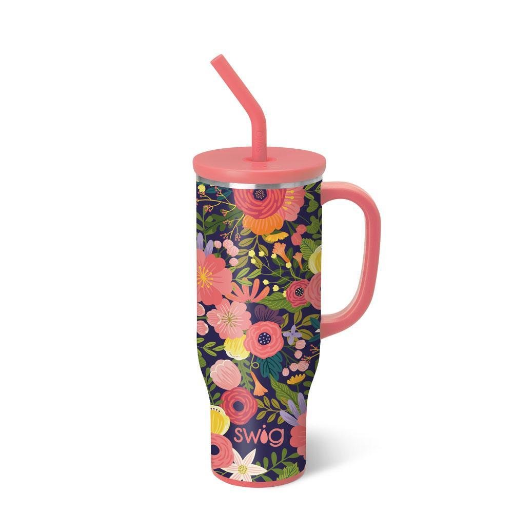[Swig] Secret Garden Mega Mug 30oz - The Pink Pineapple 850