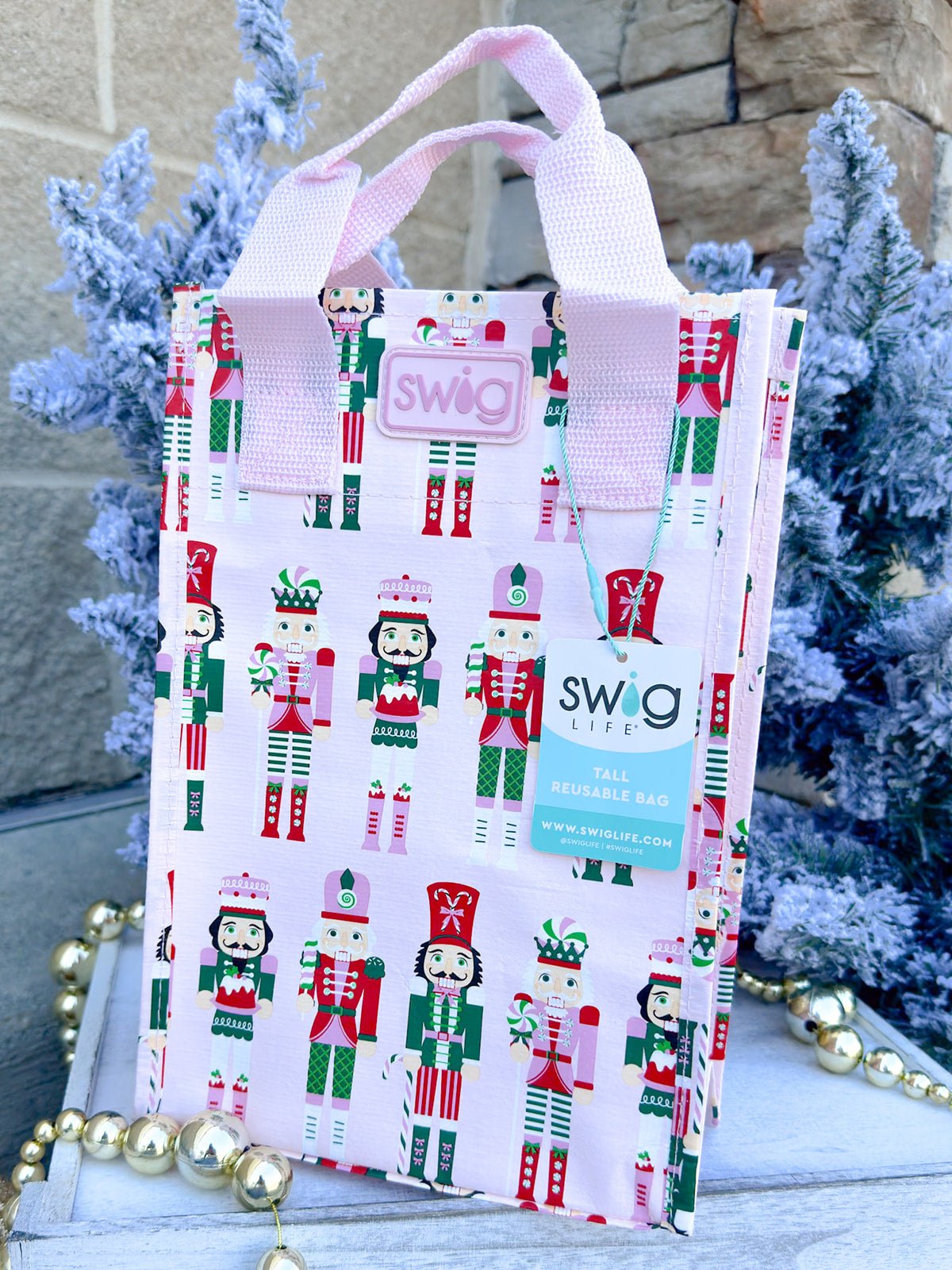 [Swig] Sugar Plum Soldiers Reusable Gift Bag - The Pink Pineapple 850