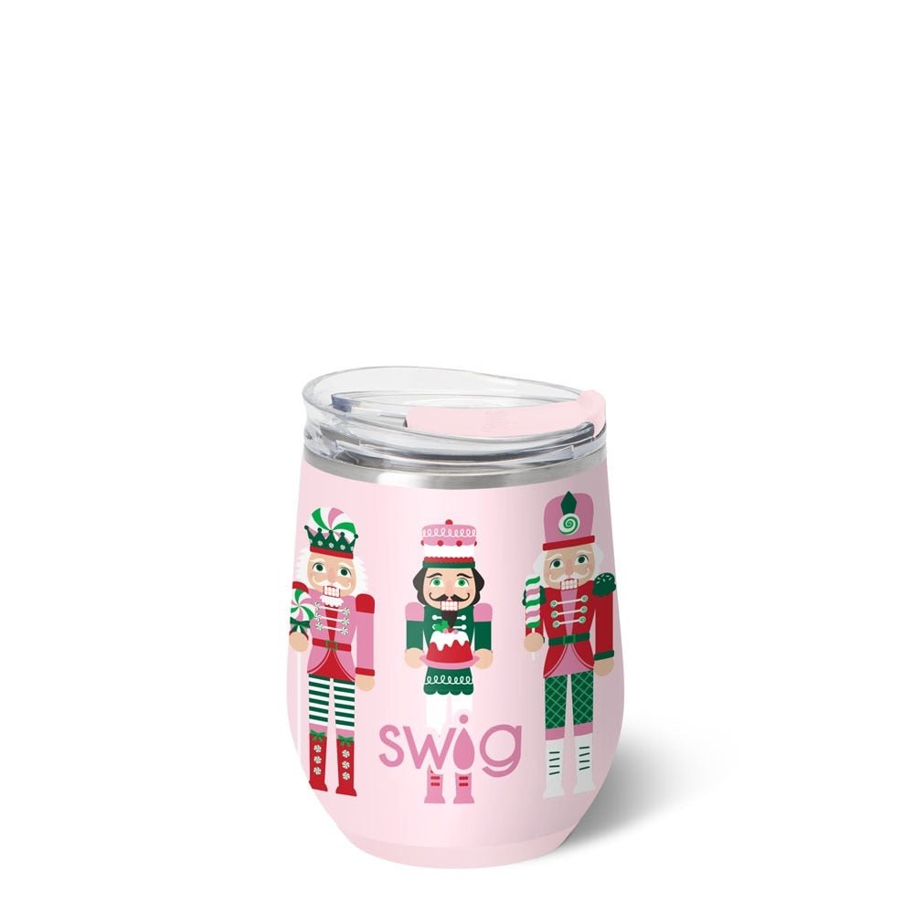 [Swig] Sugar Plum Soldiers Stemless Wine Cup 12oz - The Pink Pineapple 850