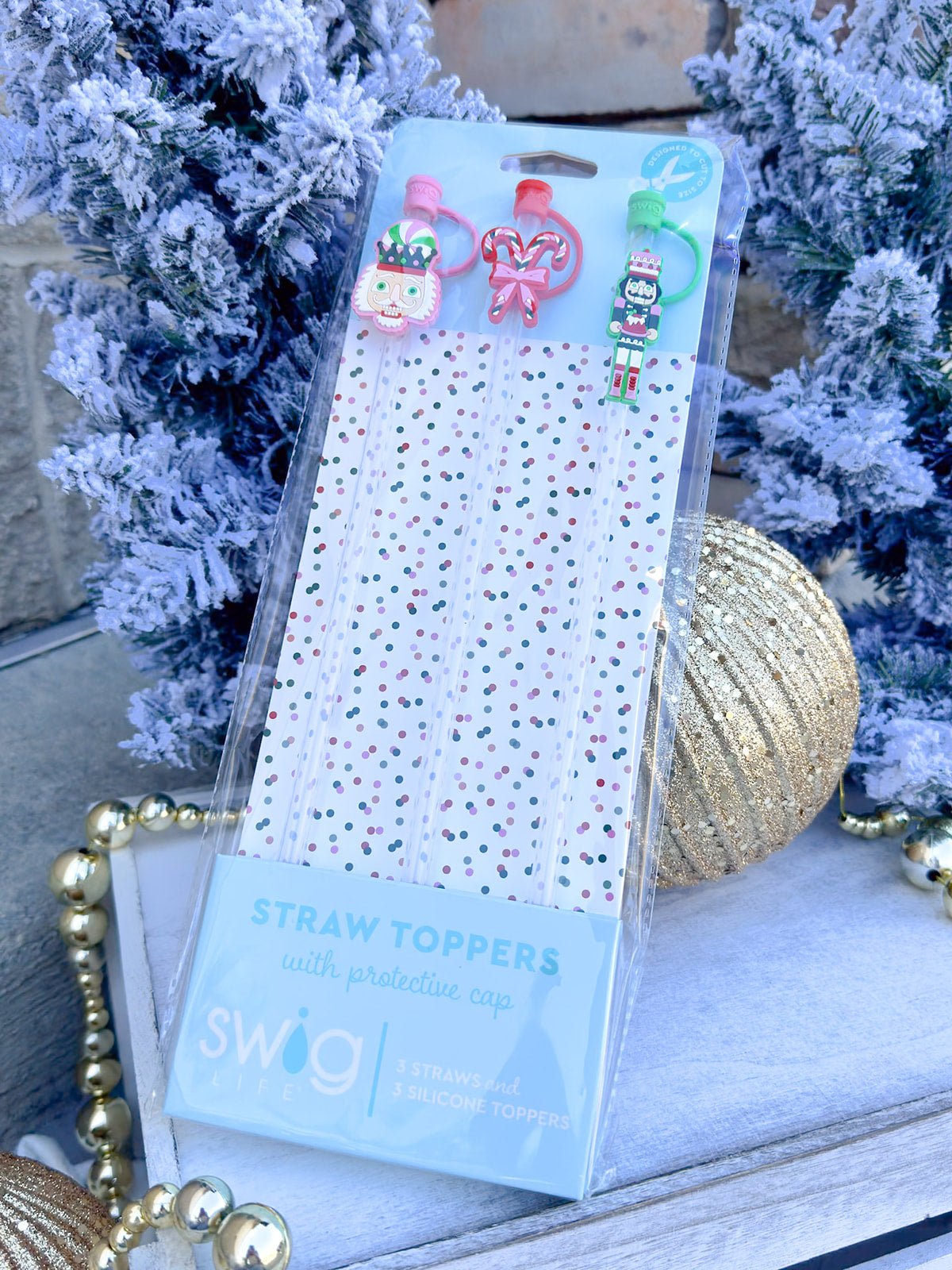 [Swig] Sugar Plum Soldiers Straw Topper Set - The Pink Pineapple 850