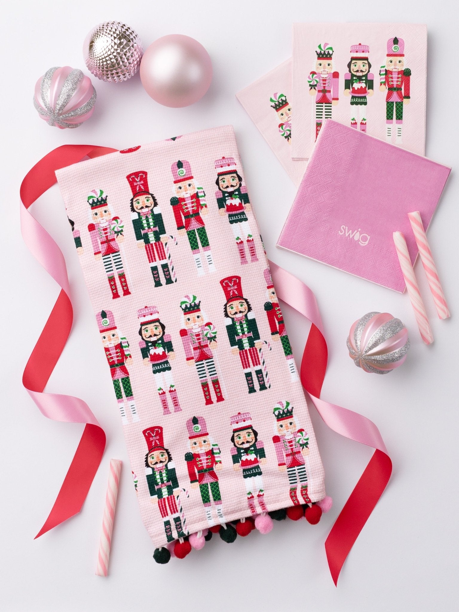 [Swig] Sugar Plum Soldiers Tea Towel - The Pink Pineapple 850