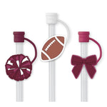 [SWIG] We've Got Spirit Maroon Straw Topper Set - The Pink Pineapple 850
