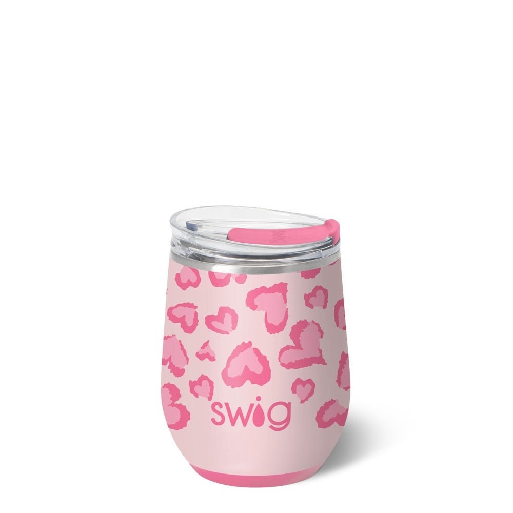 [Swig] Wild at Heart Stemless Wine Cup 12oz - The Pink Pineapple 850