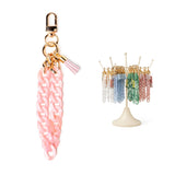 Swirled Acrylic Chain Wristlet - The Pink Pineapple 850