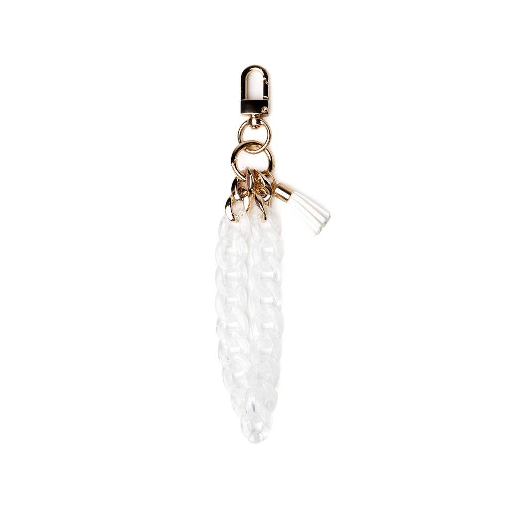 Swirled Acrylic Chain Wristlet - The Pink Pineapple 850