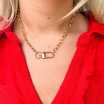 Swivel Lobster Clasp Necklace - The Pink Pineapple 850