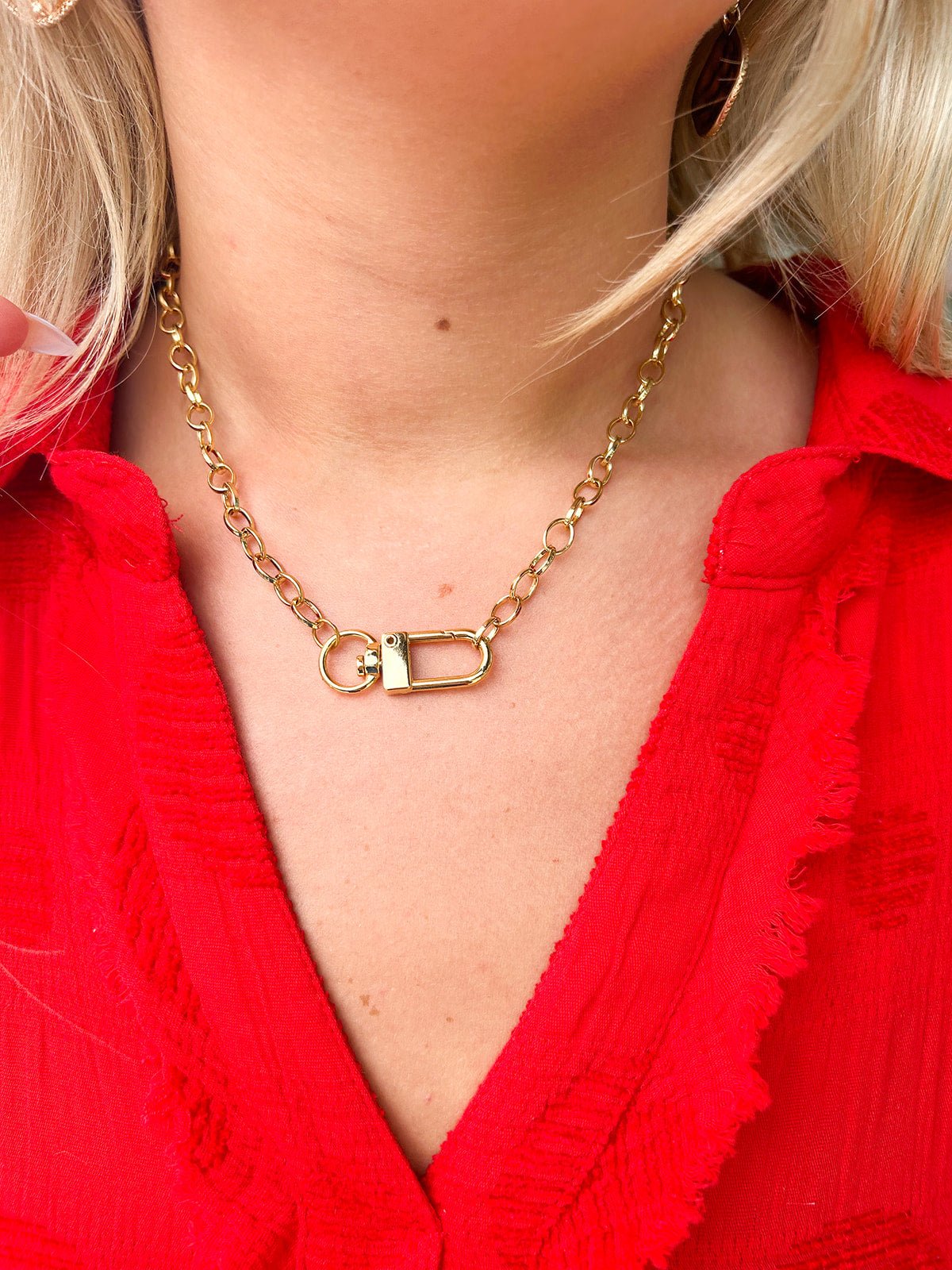 Swivel Lobster Clasp Necklace - The Pink Pineapple 850