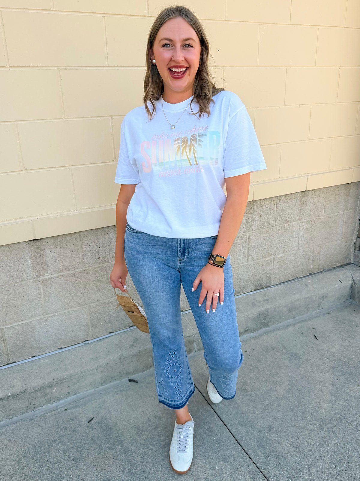 Take Me Where Summer Never Ends Tee - The Pink Pineapple 850