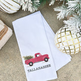 Tallahassee Christmas Tree Truck Tea Towel - The Pink Pineapple 850