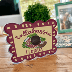 Tallahassee Game Day Scalloped Magnet - The Pink Pineapple 850