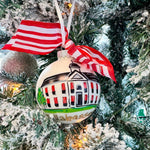 Tallahassee Hand Painted Glass Ornament - The Pink Pineapple 850