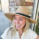 Tan Braided Straw Fedora - The Pink Pineapple 850
