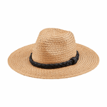 Tan Braided Straw Fedora - The Pink Pineapple 850