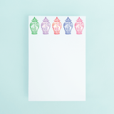 [Taylor Paladino] Colorful Ginger Jars Notepad - The Pink Pineapple 850