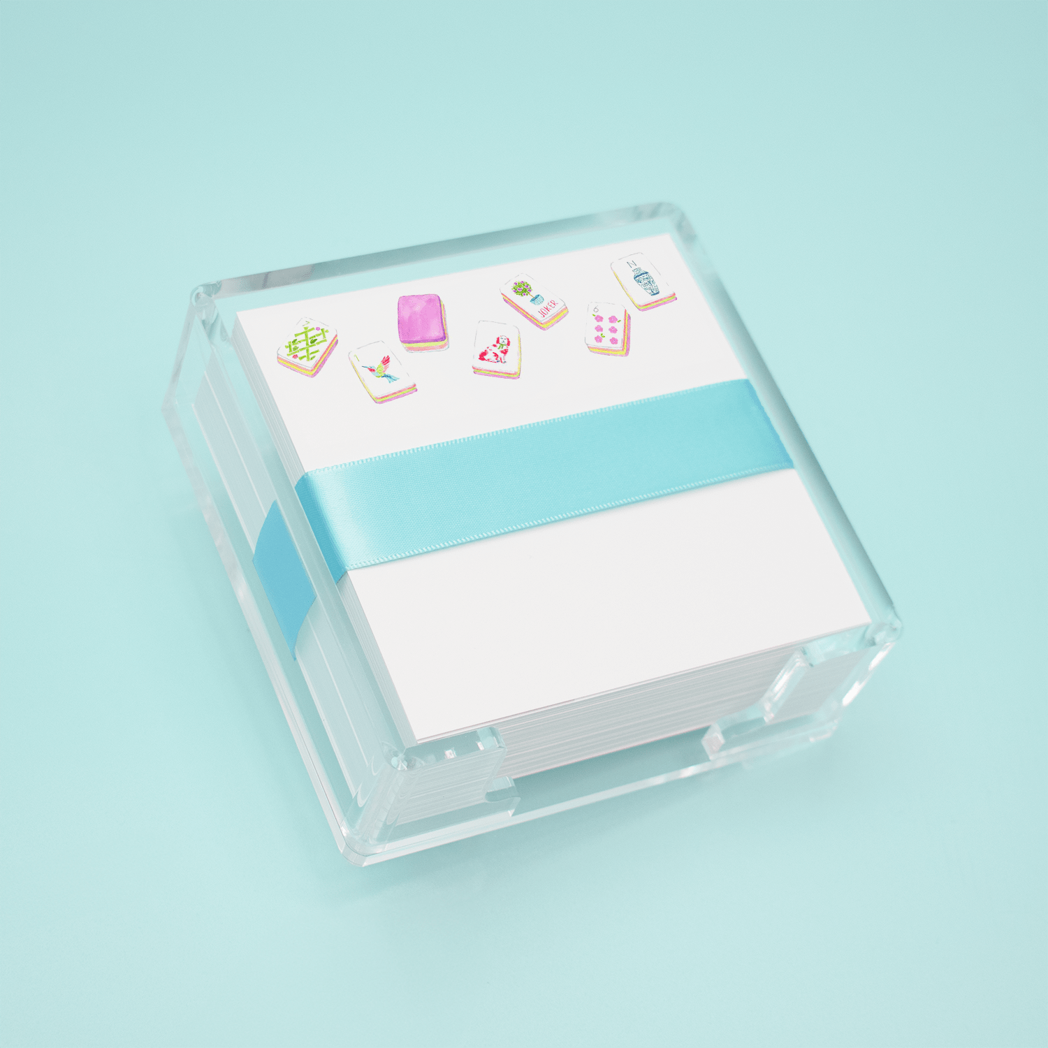 [Taylor Paladino] Large Mahjong Tiles Desk Set - The Pink Pineapple 850