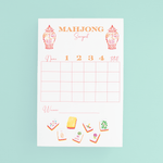 [Taylor Paladino] Mahjong Scorecard Pad - Sunset Tiles - The Pink Pineapple 850